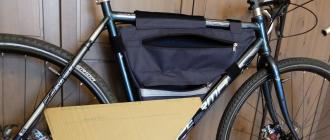Bicycle bag: types of finished products and manufacturing instructions Bicycle seat bag: design features