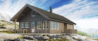 Shtëpi të stilit skandinav: projekte, veçori të projektimit