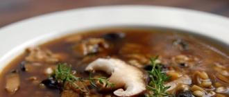 Варианты приготовления горохового супа с грибами Гороховый суп с грибами рецепт