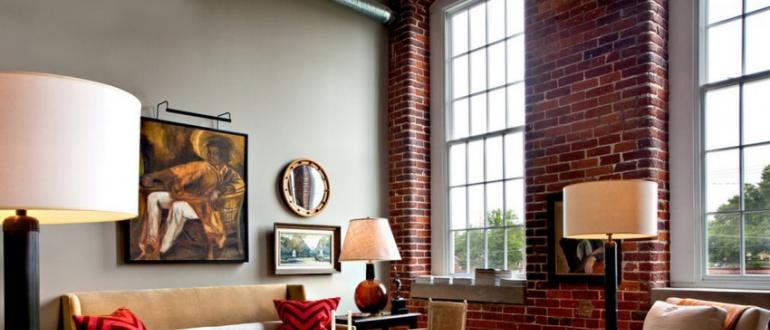 Brick wall in the interior: unusual combinations and design solutions Brick decor