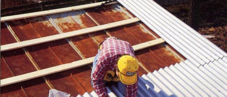 Slate laying technology How to cover a roof joint with slate with your own hands